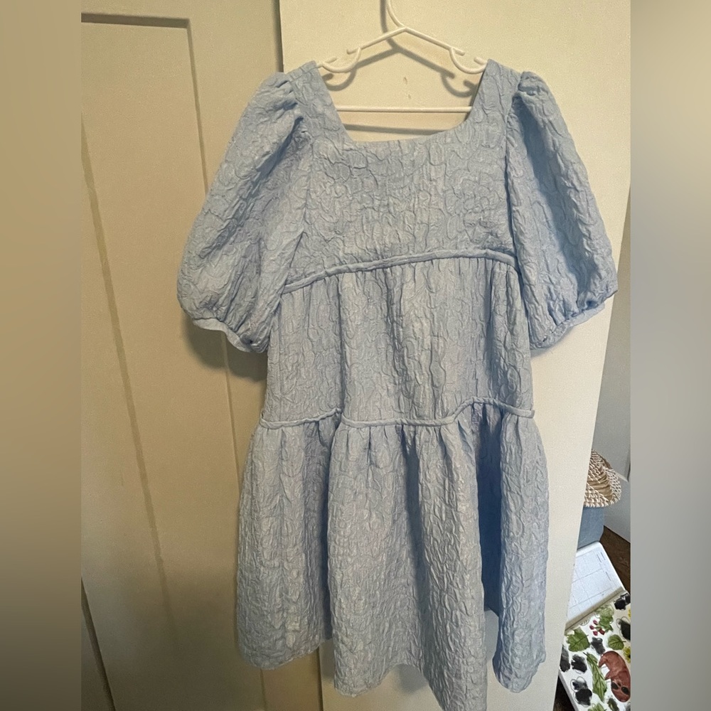 Zara girls blue dress